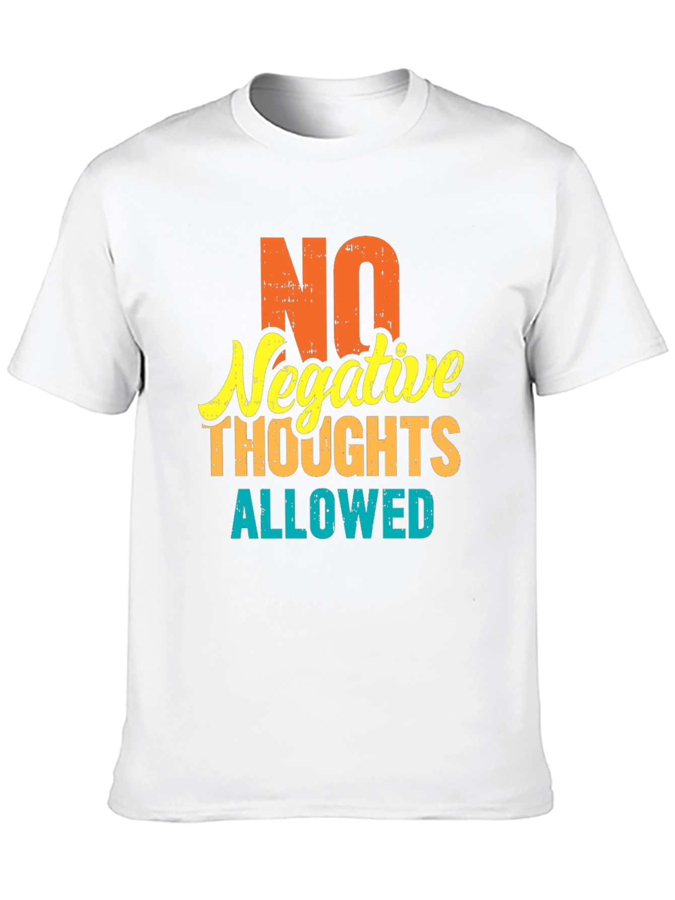 No Negative Thoughts T-Shirt | Positive Vibes Graphic Tee