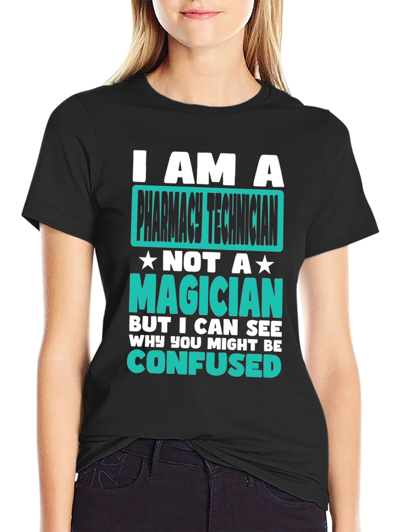 Pharmacy Technician T-Shirt: Not a Magician Tee