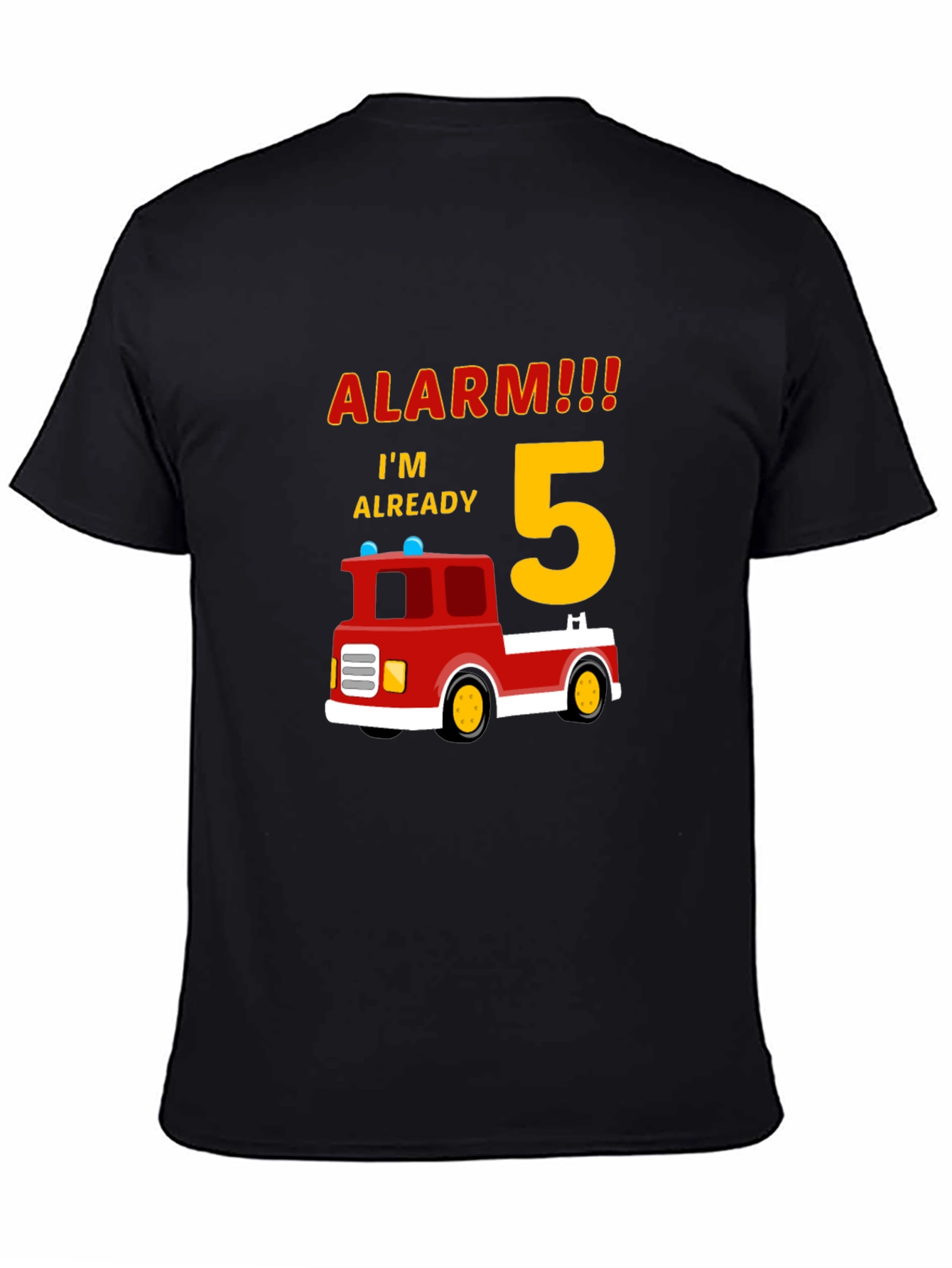 Alarm Im Already 5 Firetruck Birthday T-Shirt
