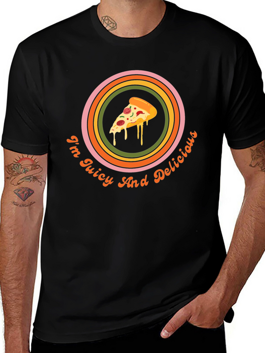 Juicy & Delicious Pizza Graphic Tee - Unisex