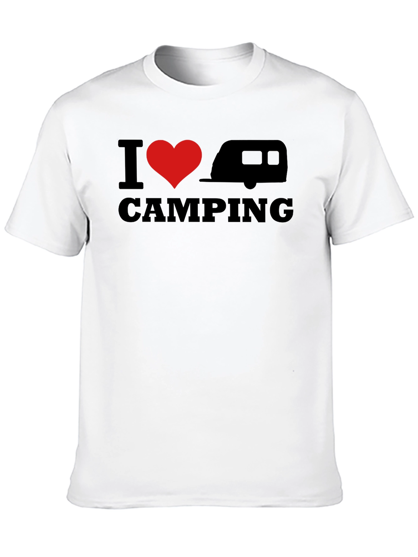 I Heart Camping T-Shirt - Black
