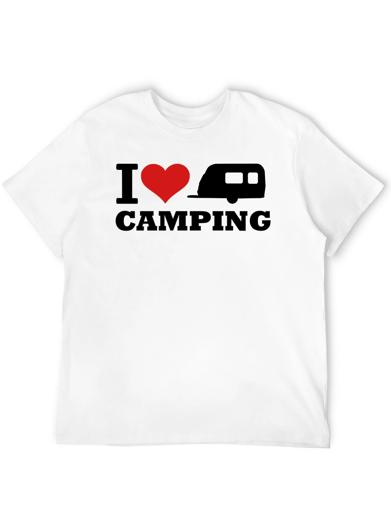 I Heart Camping T-Shirt - Black