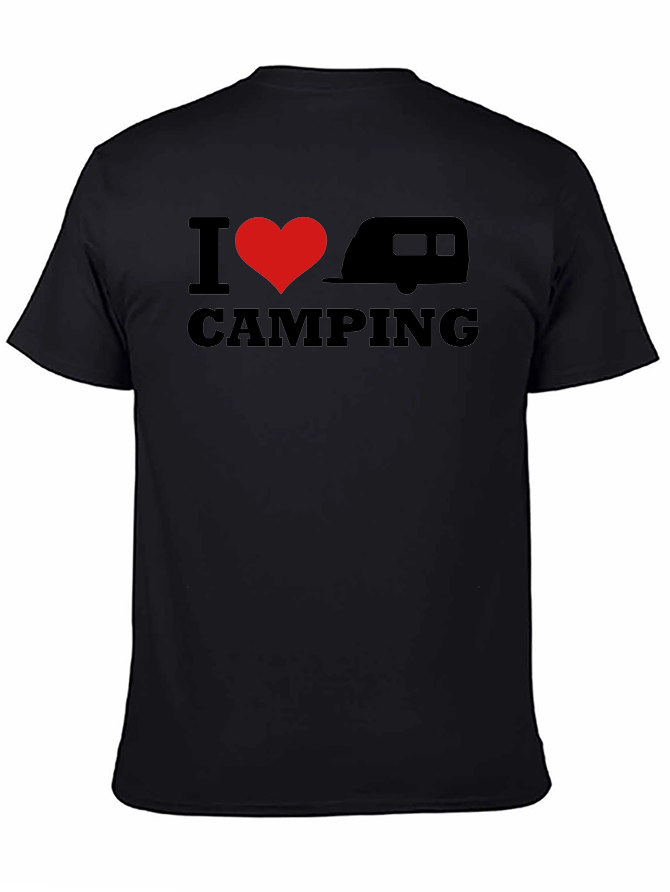 I Heart Camping T-Shirt - Black