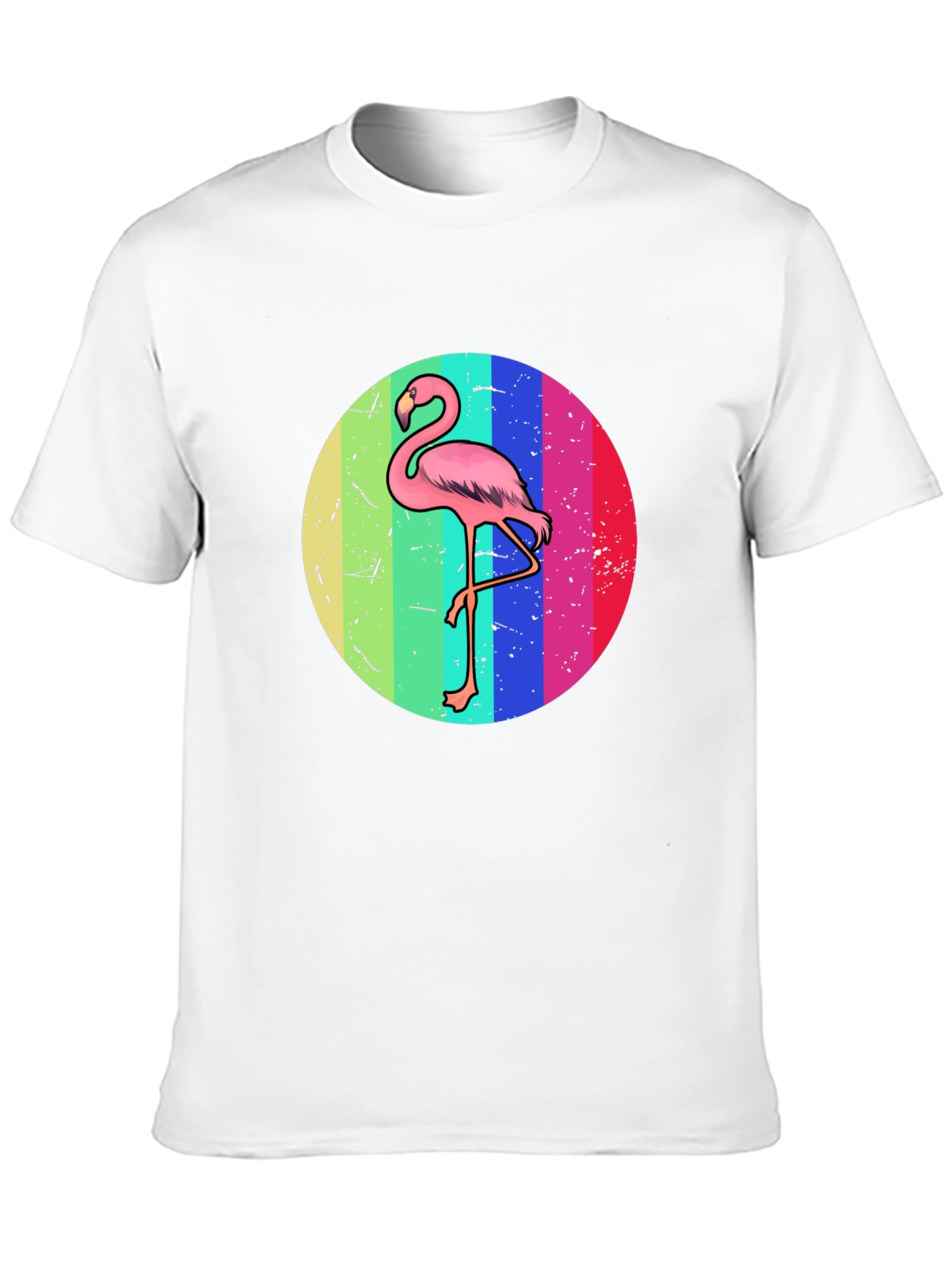 Retro Flamingo T-Shirt - Black Graphic Tee