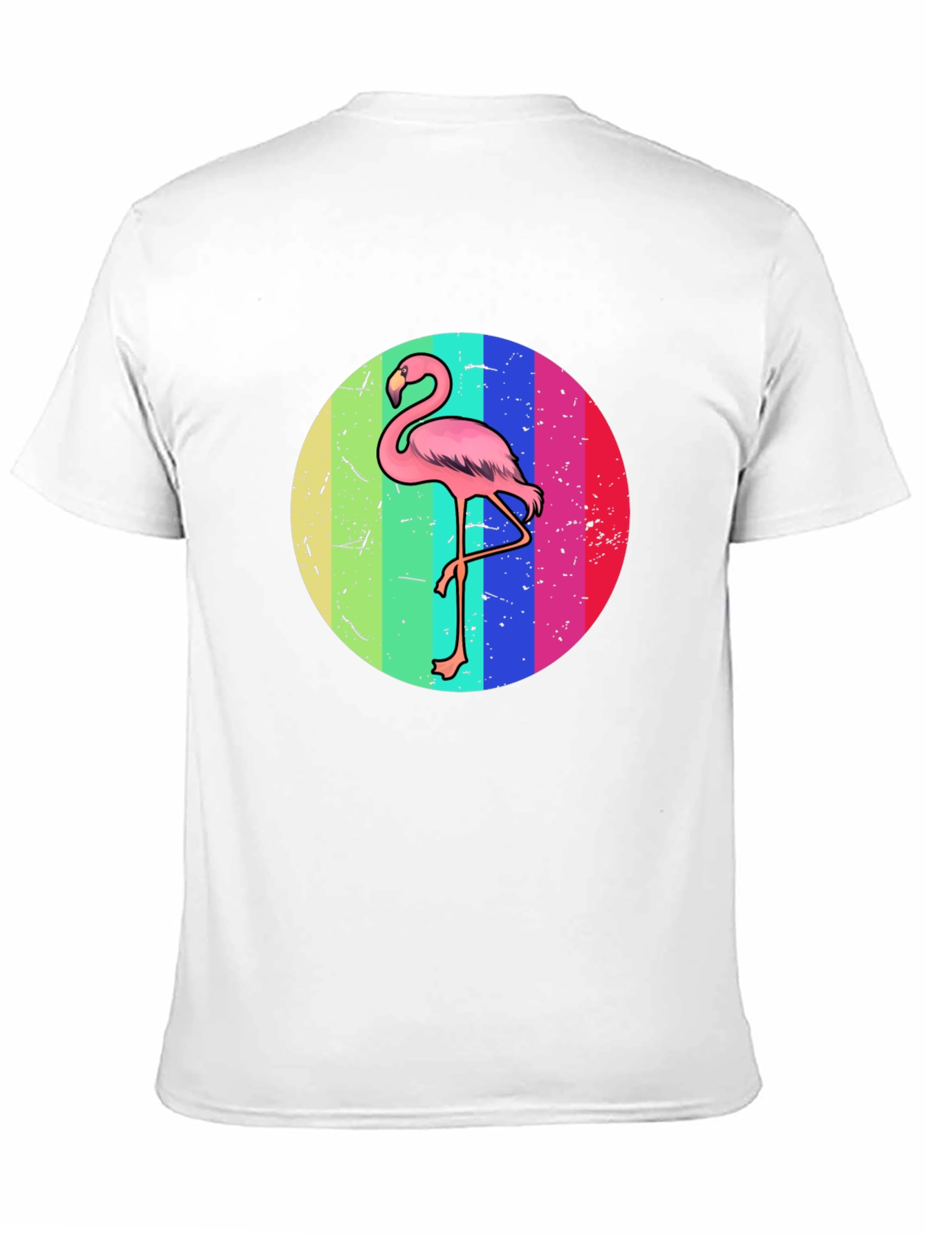 Retro Flamingo T-Shirt - Black Graphic Tee