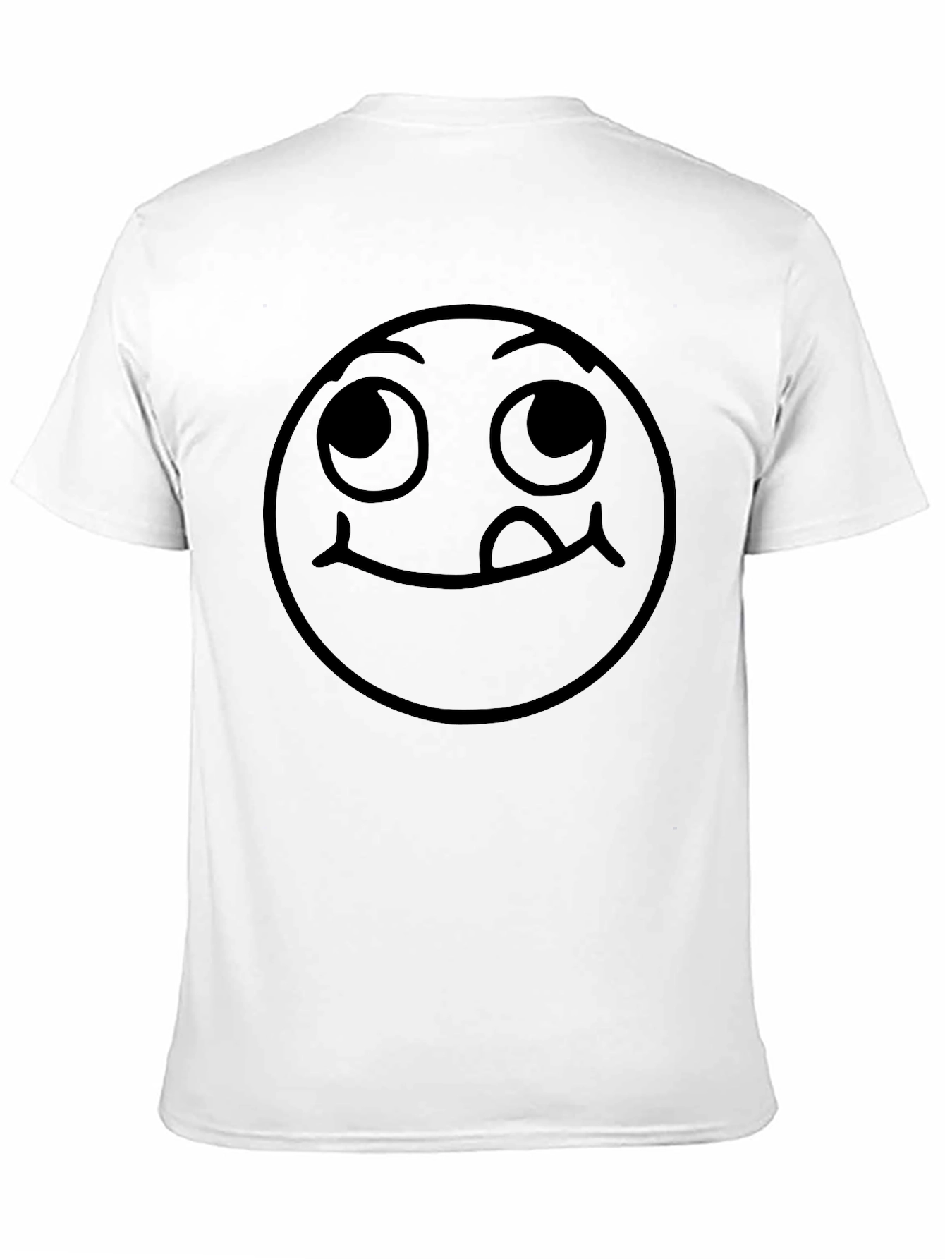 Whimsical Emoji Graphic Tee - Black