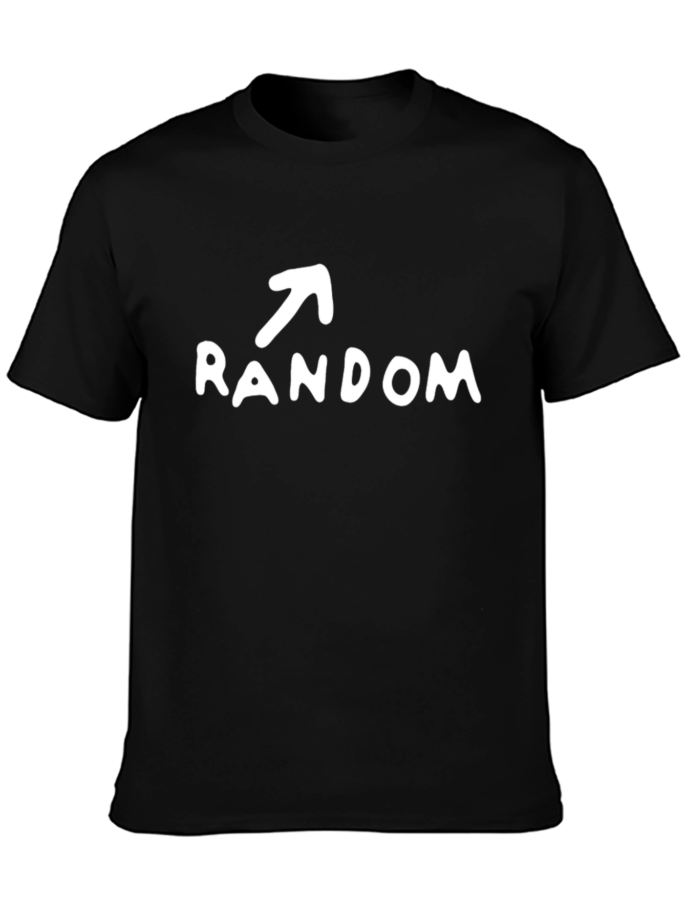 Random Arrow Graphic Black T-Shirt Casual Style
