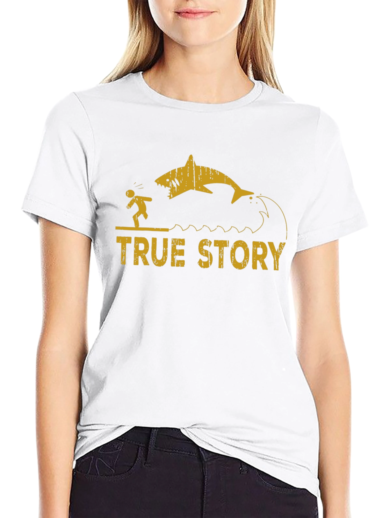 True Story Shark Attack Graphic Tee