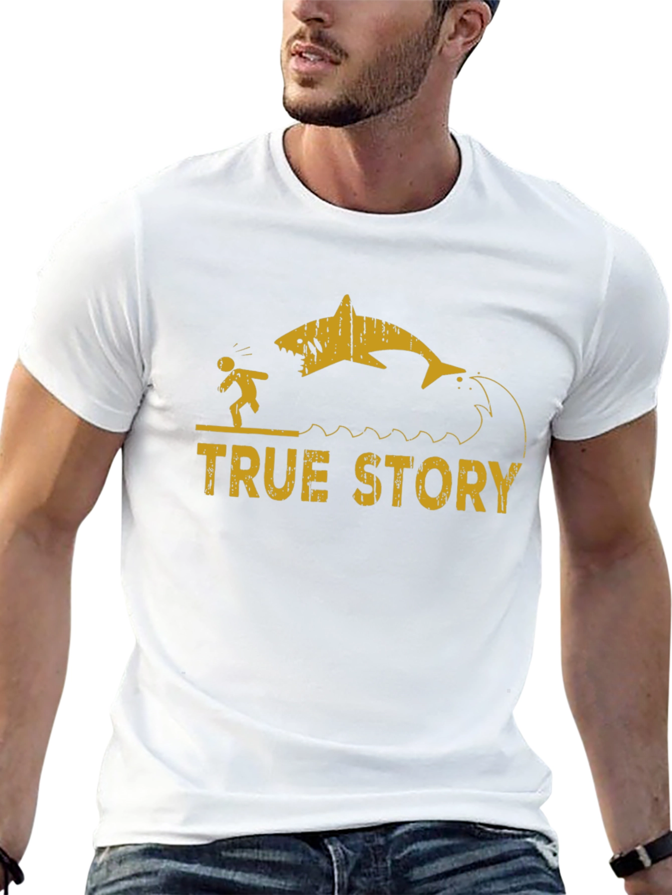 True Story Shark Attack Graphic Tee