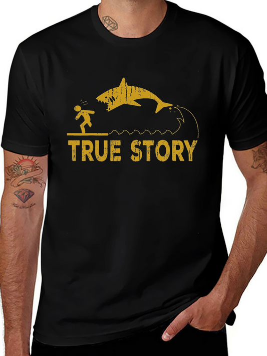 True Story Shark Attack Graphic Tee