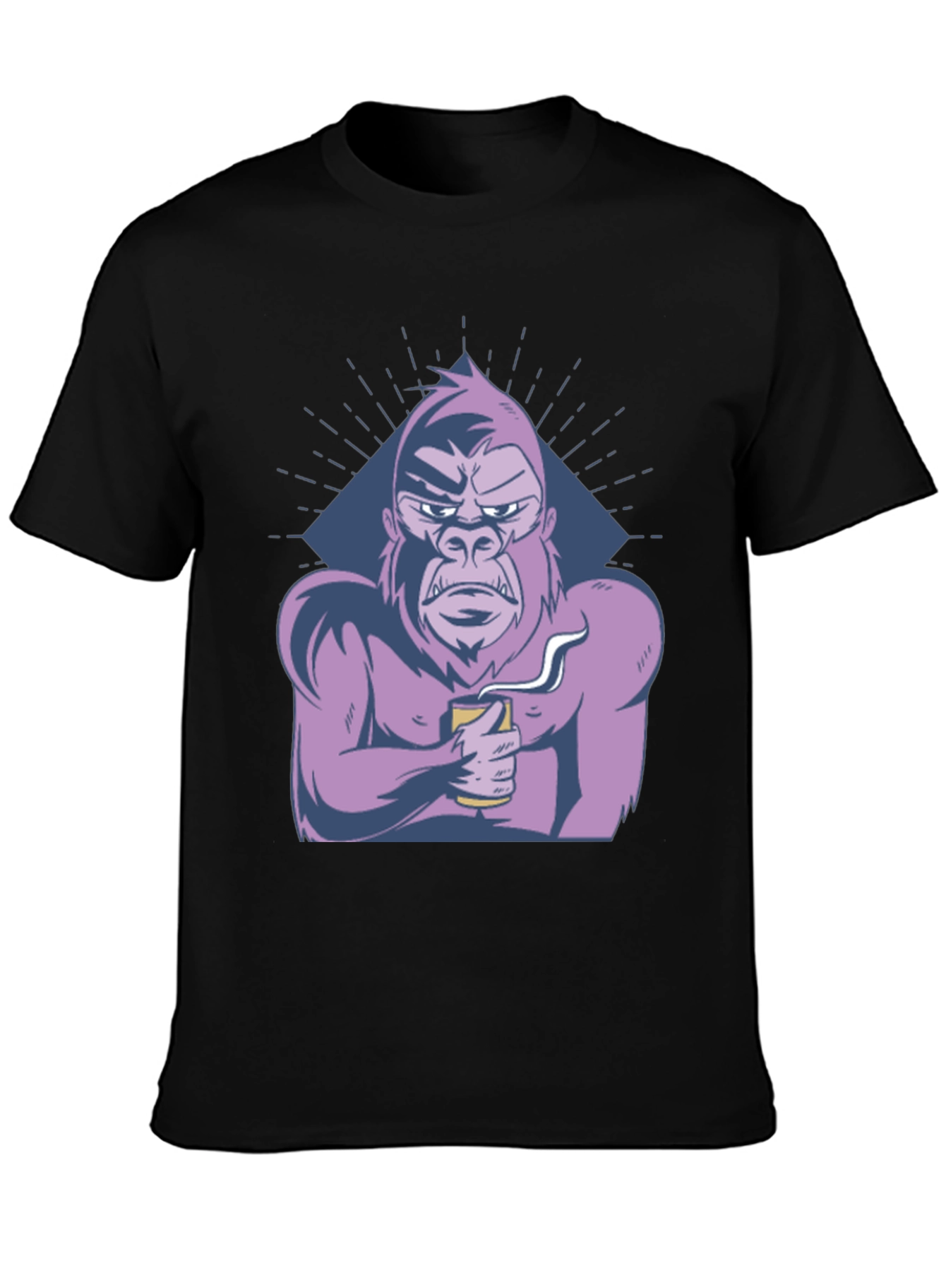 Cool Gorilla T-Shirt - Coffee Lover Ape Tee