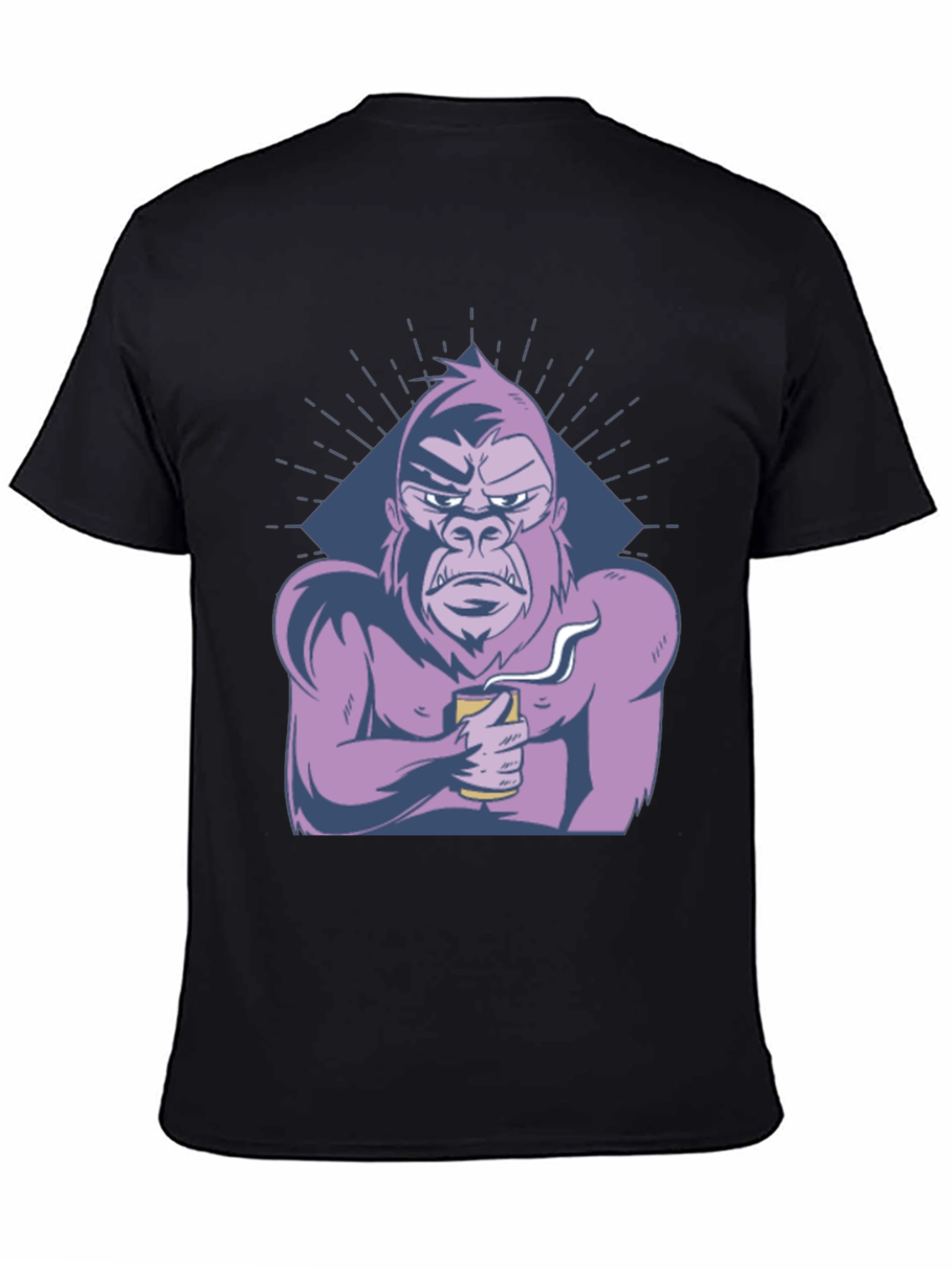 Cool Gorilla T-Shirt - Coffee Lover Ape Tee