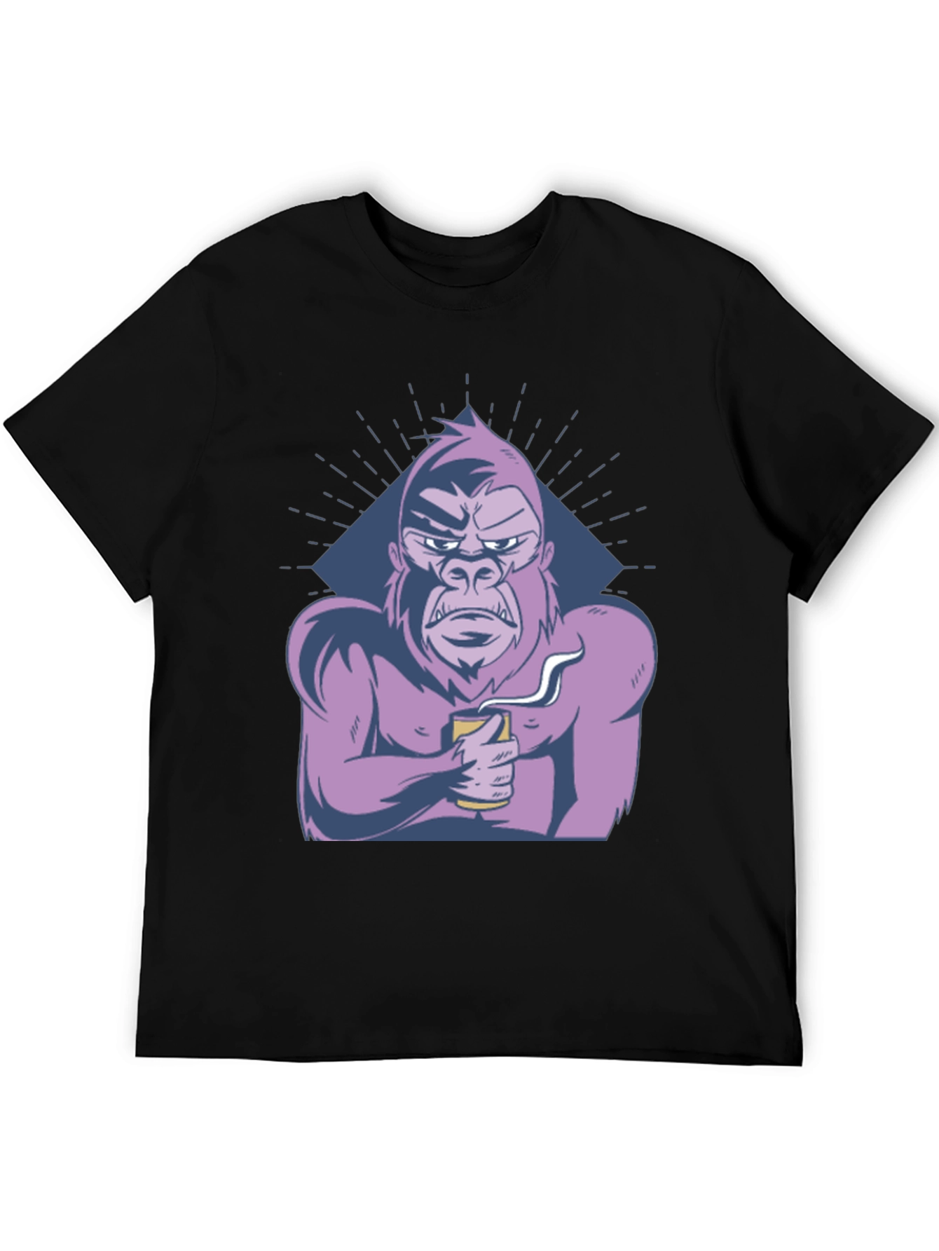 Cool Gorilla T-Shirt - Coffee Lover Ape Tee