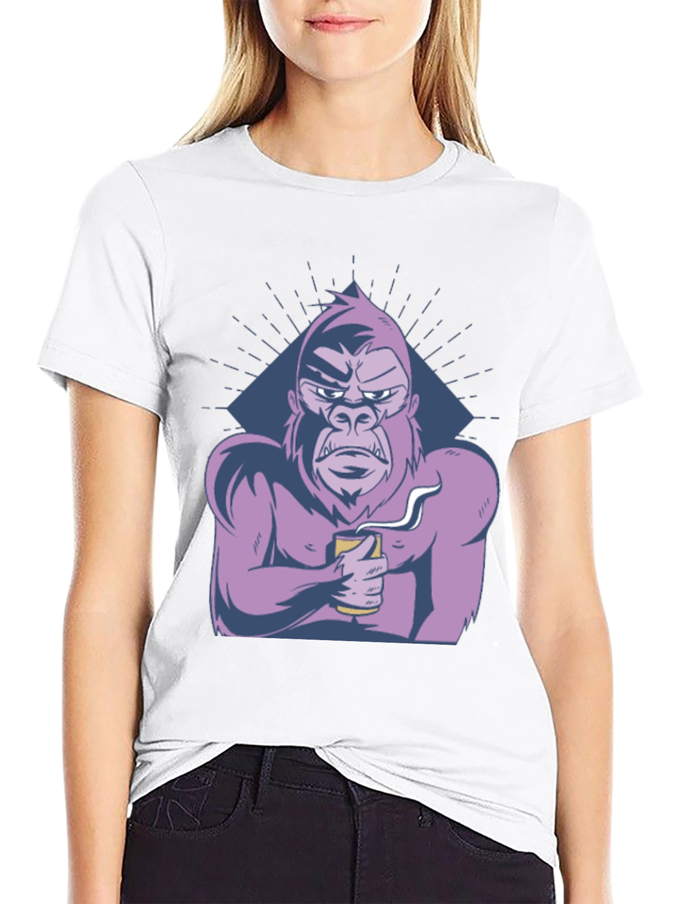 Cool Gorilla T-Shirt - Coffee Lover Ape Tee