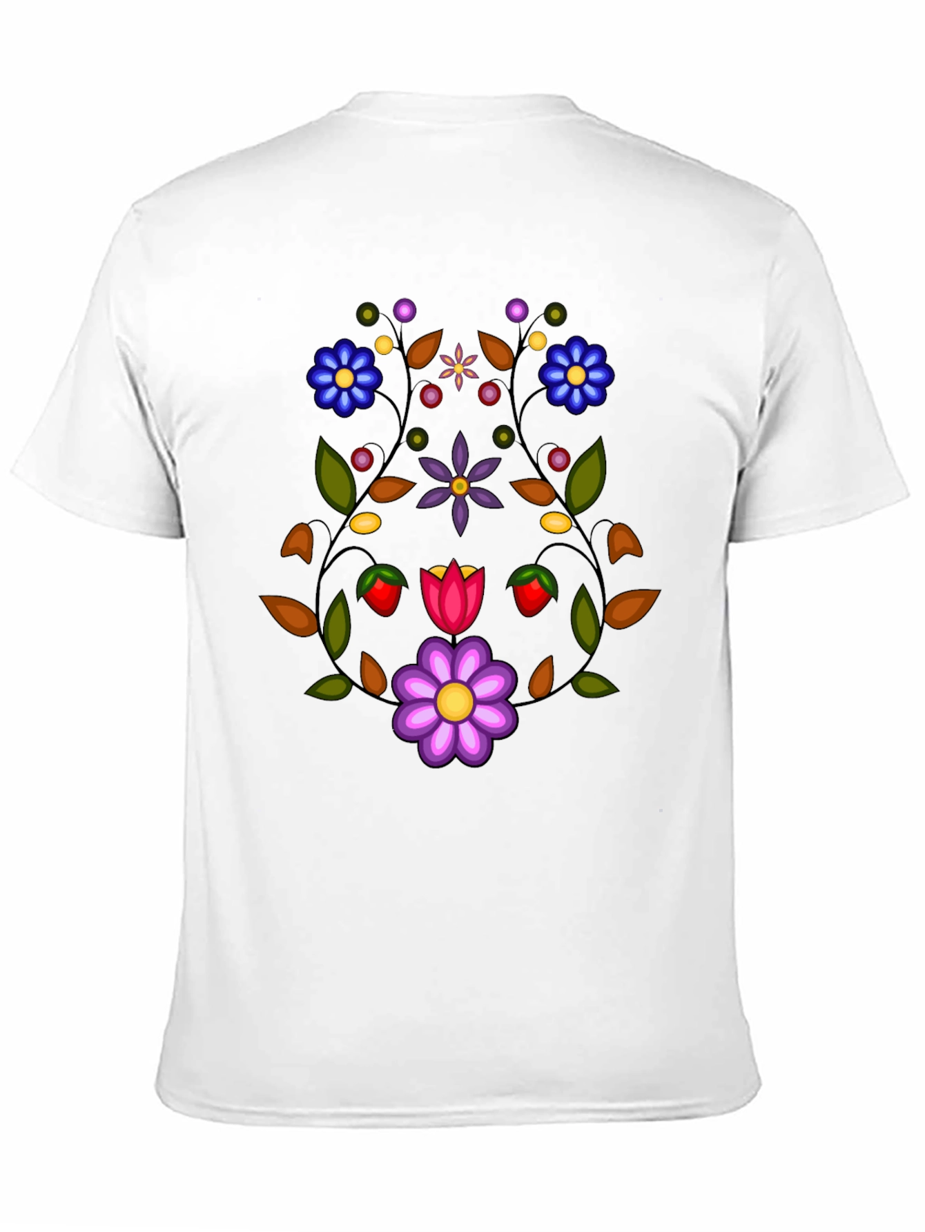 Floral Black T-Shirt