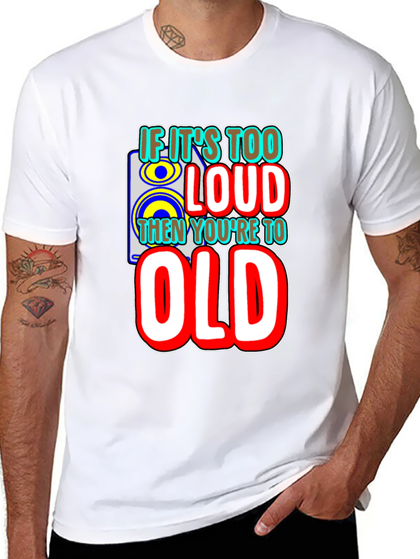 If Its Too Loud Mens Graphic Tee - Black