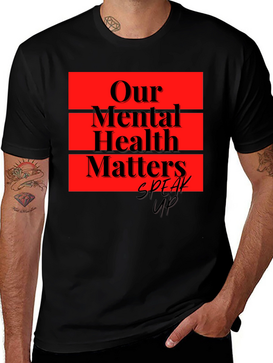 Our Mental Health Matters Black T-Shirt