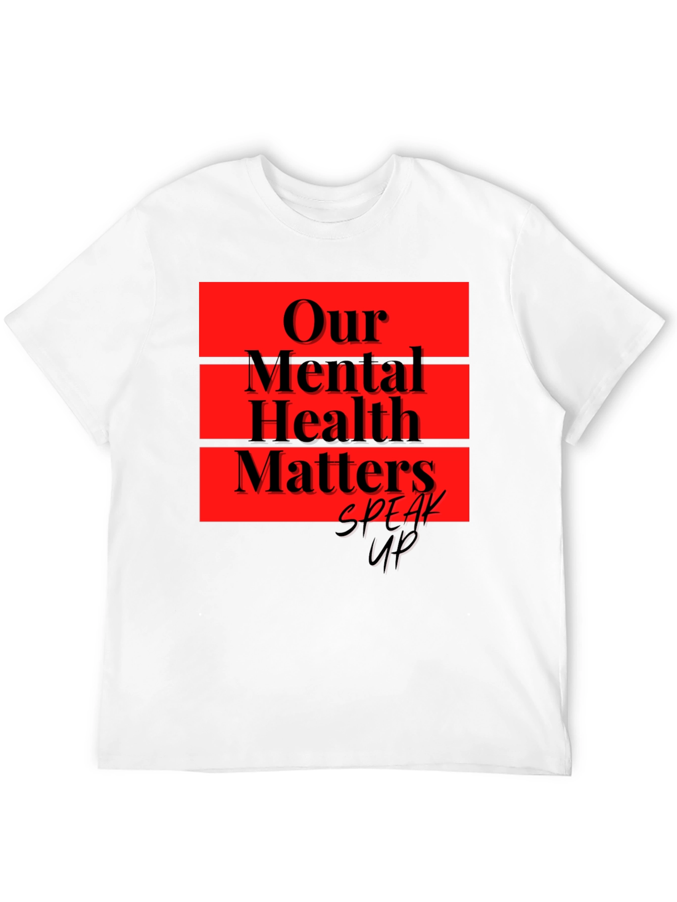Our Mental Health Matters Black T-Shirt