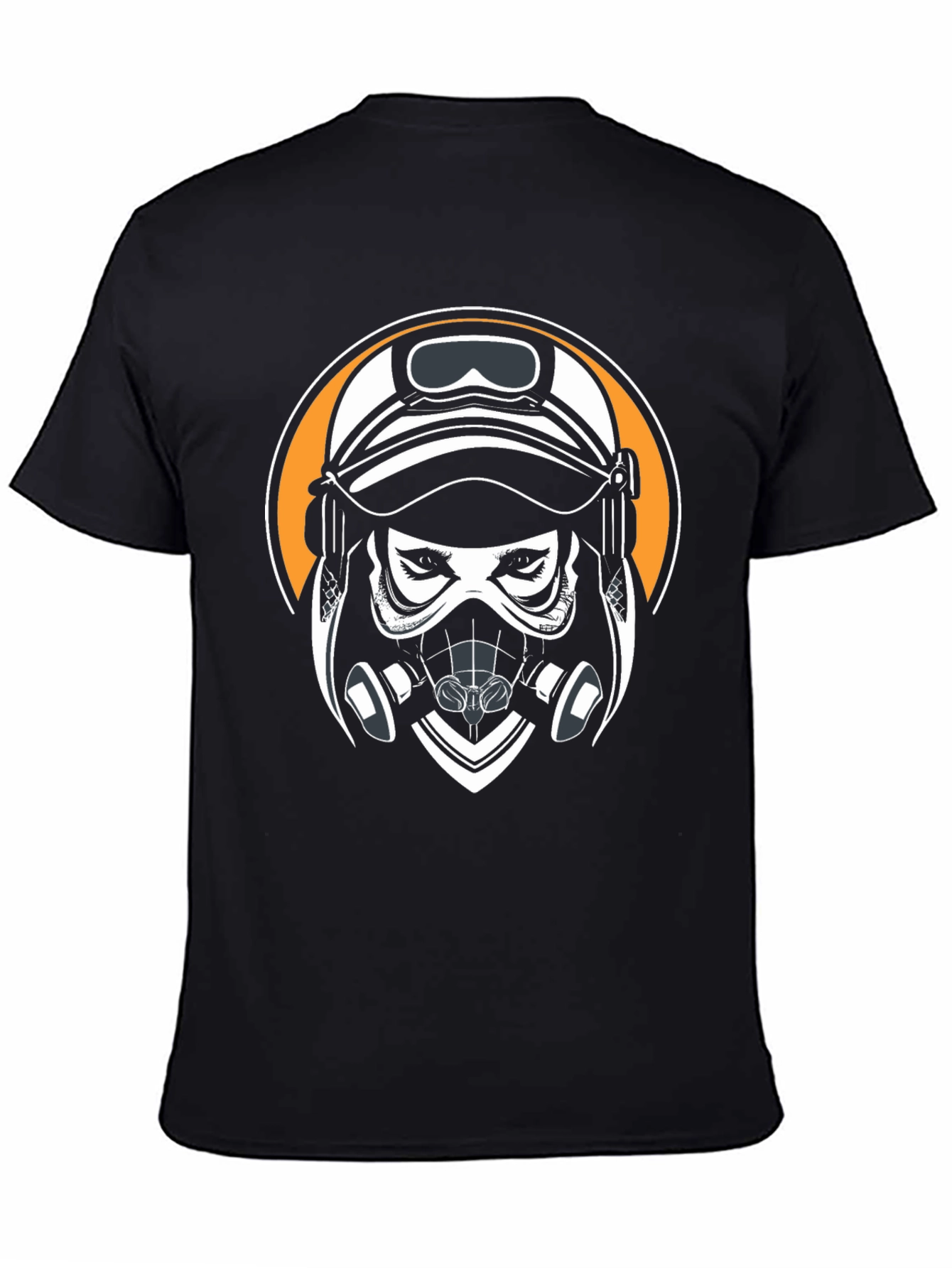 Gas Mask Graphic Black T-Shirt