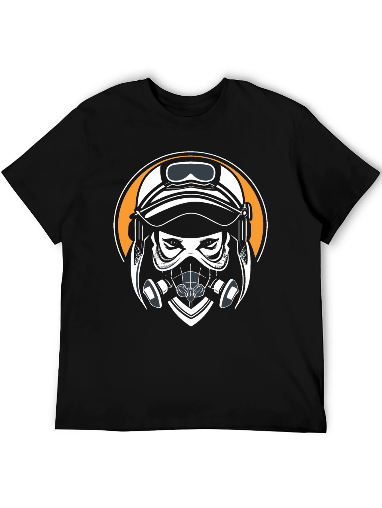 Gas Mask Graphic Black T-Shirt
