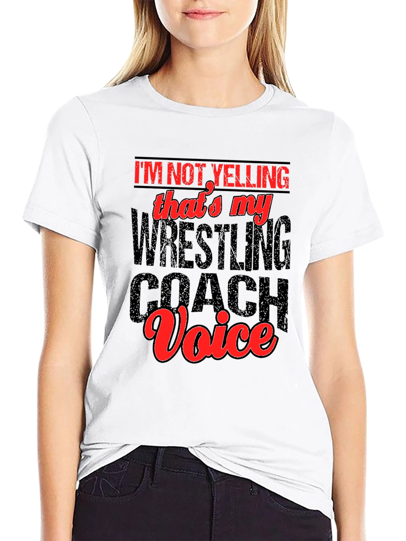 Wrestling Coach Voice T-Shirt - Funny Gift Idea