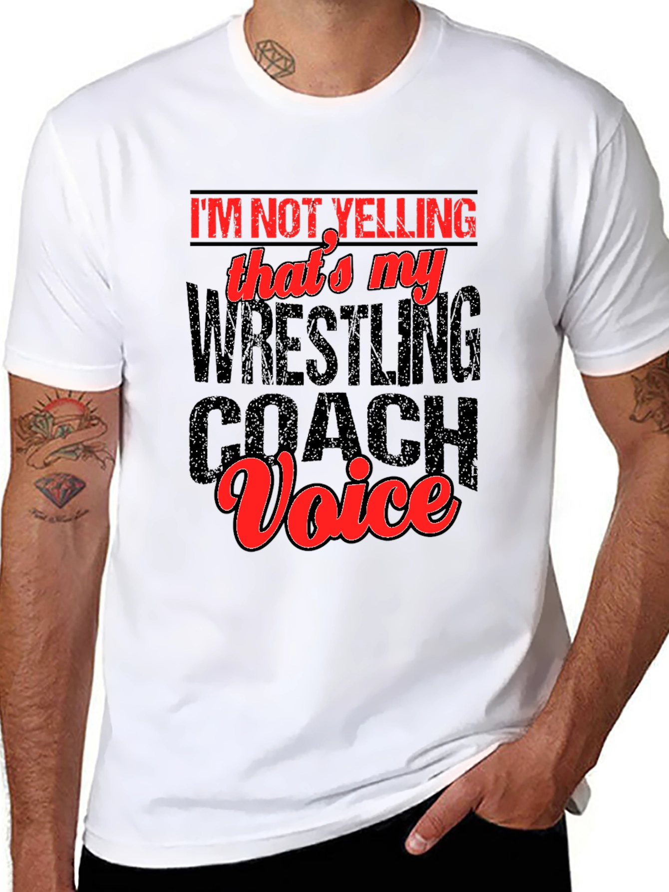 Wrestling Coach Voice T-Shirt - Funny Gift Idea