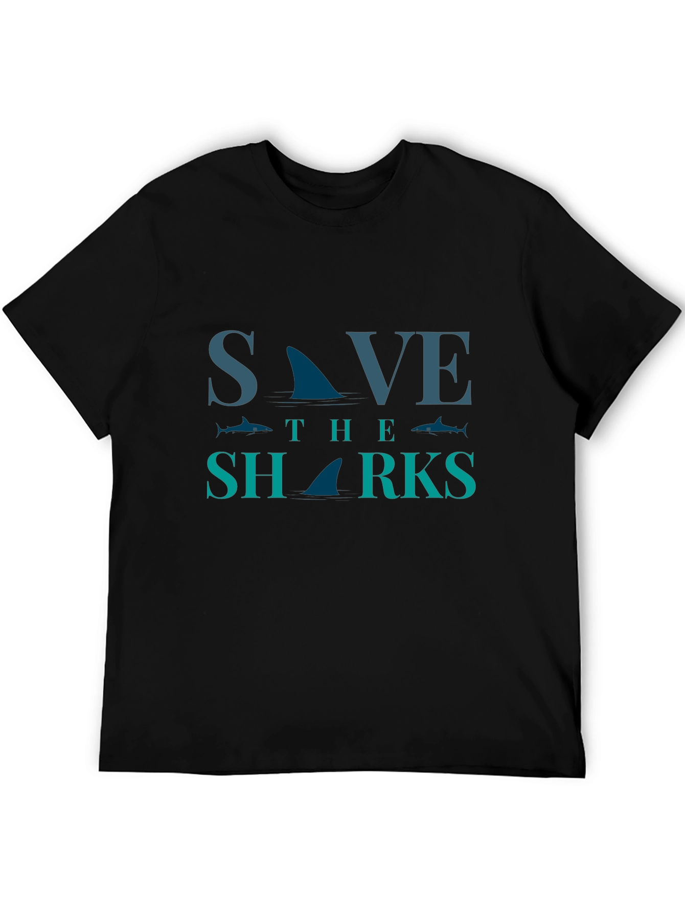Save the Sharks Graphic Tee - Eco-Friendly Fashion