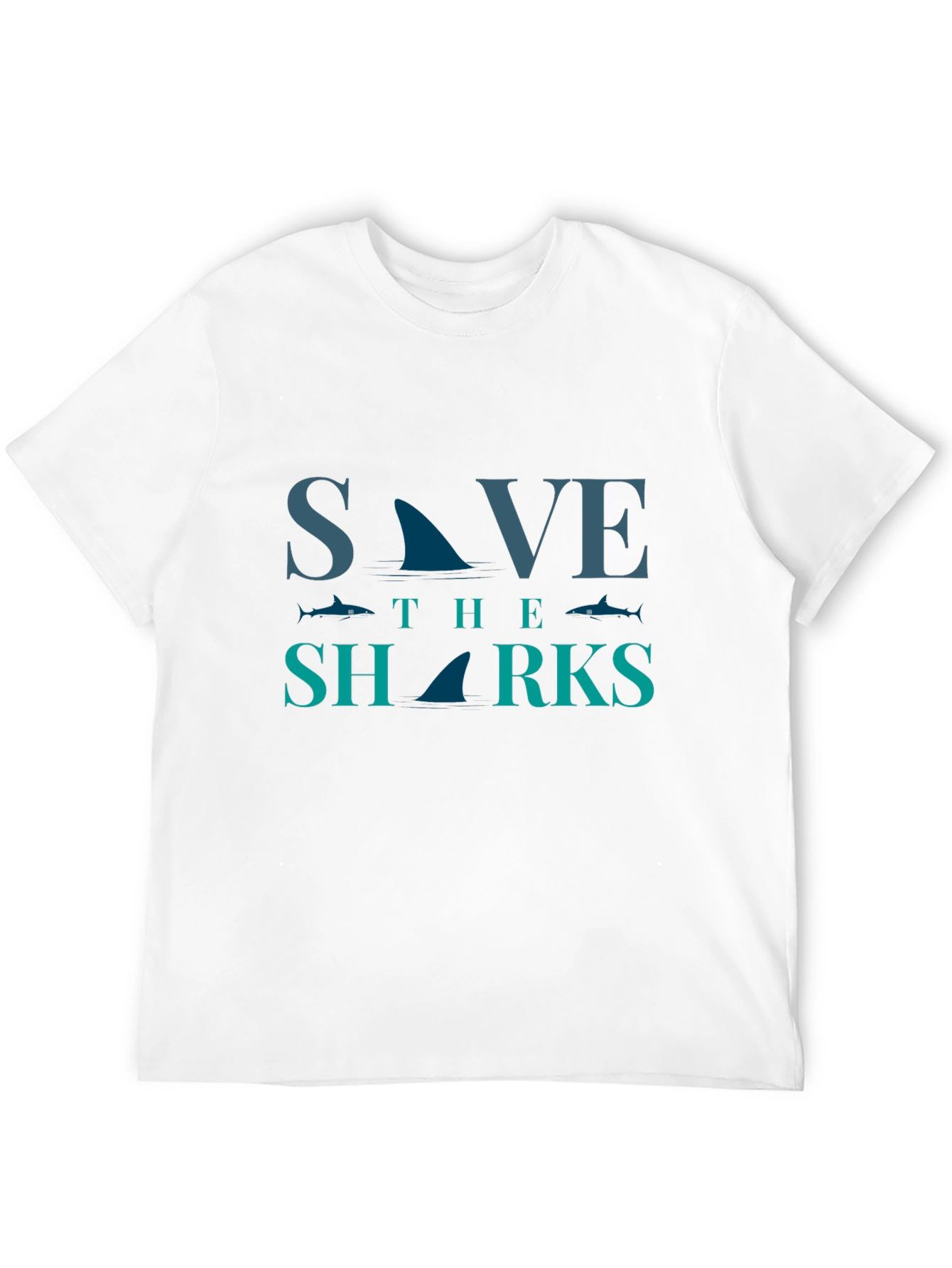 Save the Sharks Graphic Tee - Eco-Friendly Fashion