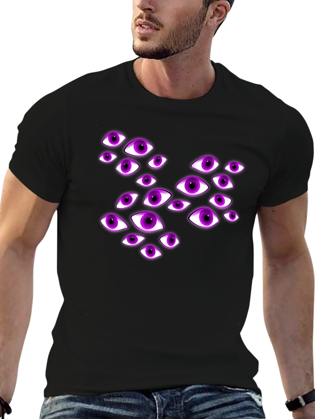 Eye See You Graphic T-Shirt - Mens Black Tee