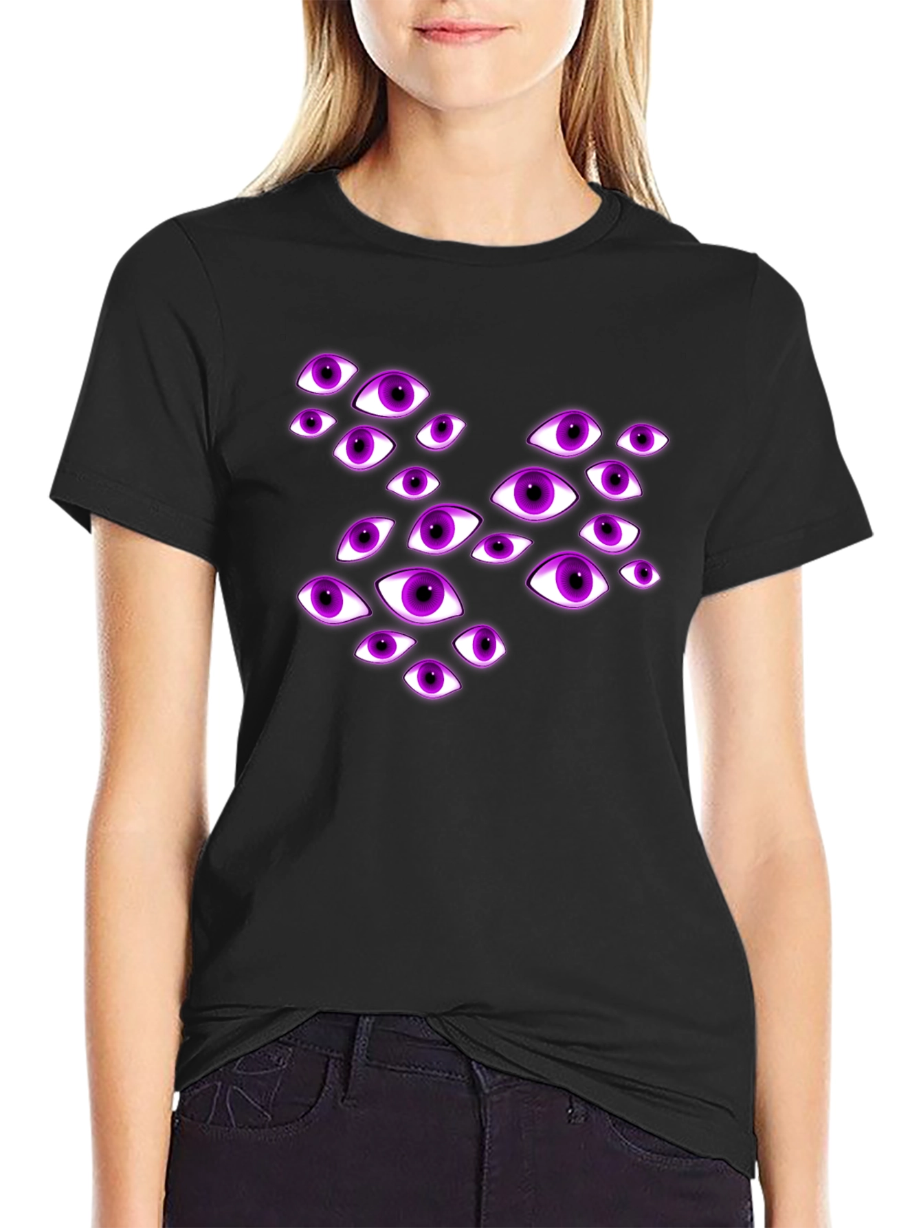 Eye See You Graphic T-Shirt - Mens Black Tee
