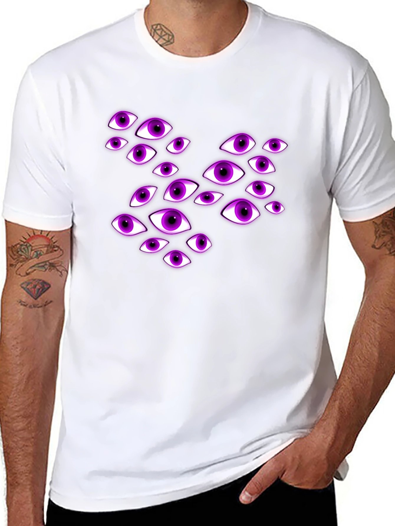 Eye See You Graphic T-Shirt - Mens Black Tee
