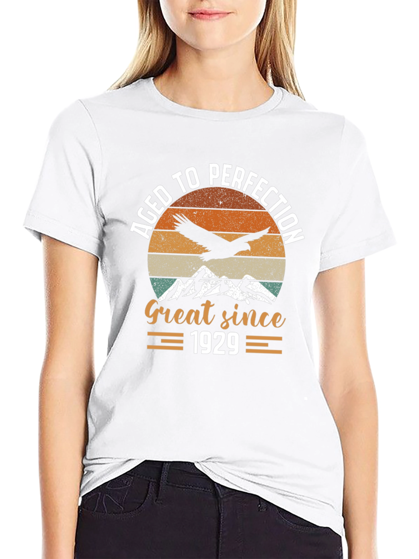 Aged To Perfection - Great Since 1929 Black T-Shirt
