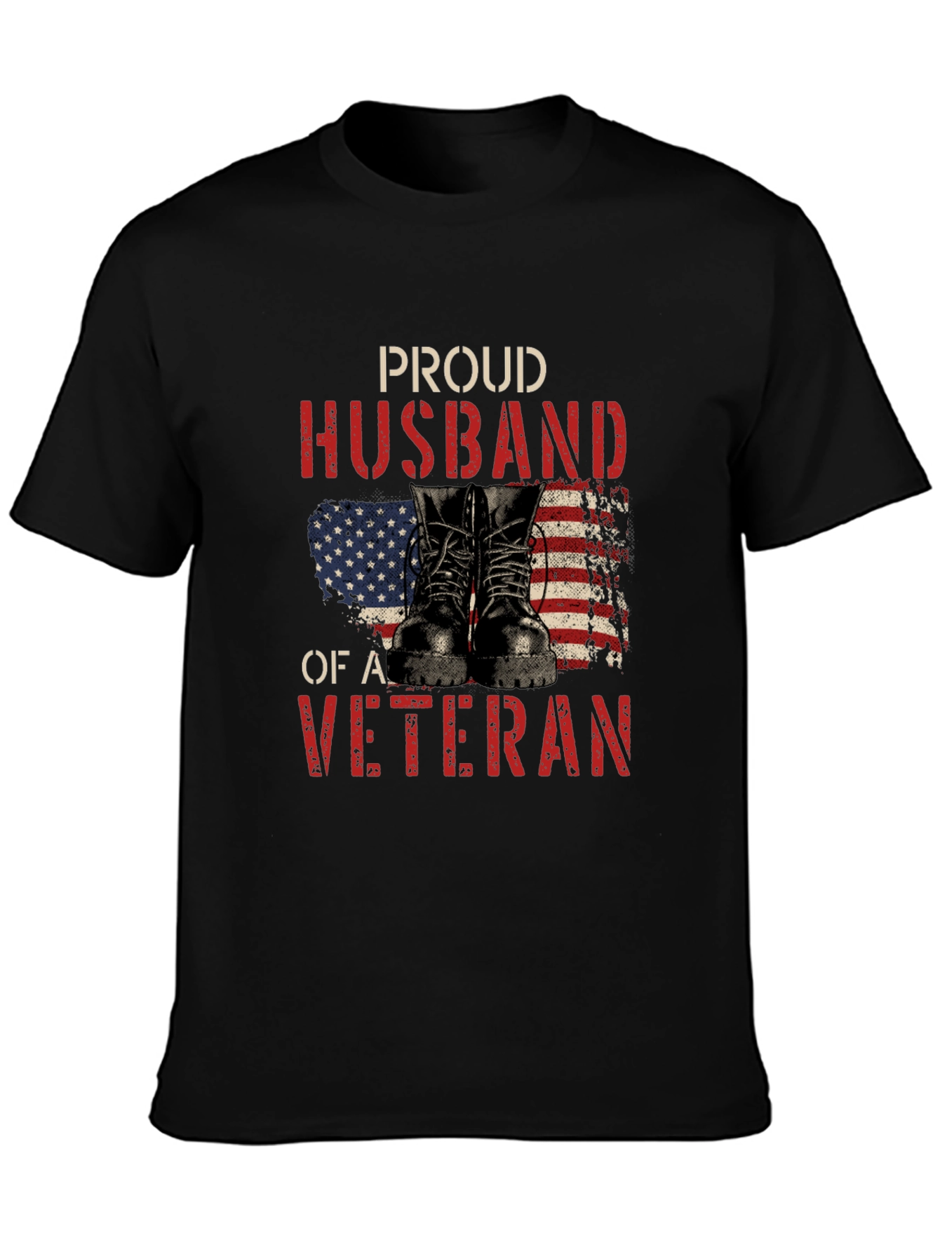 Proud Husband of a Veteran Graphic Tee
