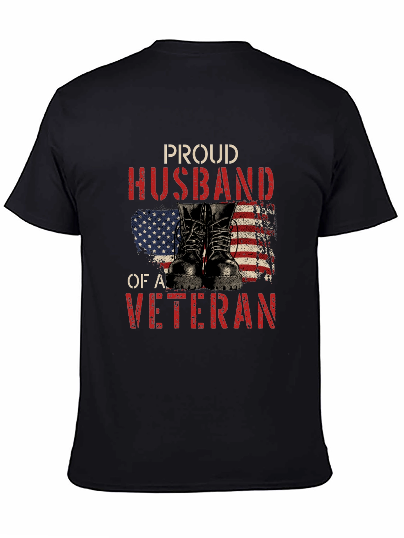 Proud Husband of a Veteran Graphic Tee