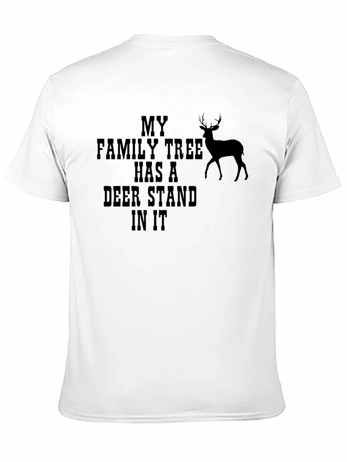 Deer Stand Family Tree Graphic Tee - Black