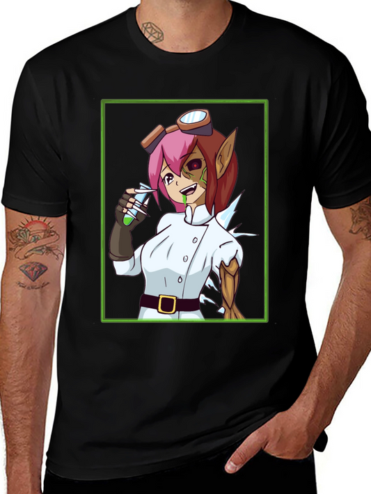 Mad Scientist Girl T-Shirt - Anime Style Design