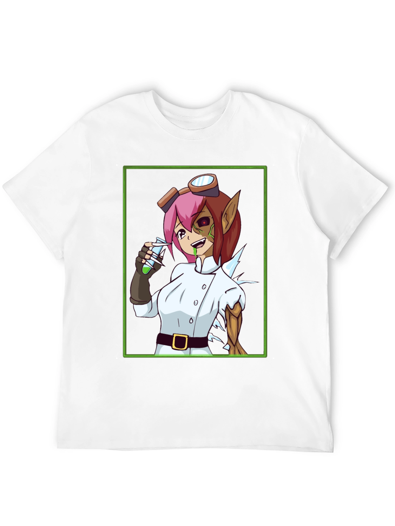 Mad Scientist Girl T-Shirt - Anime Style Design