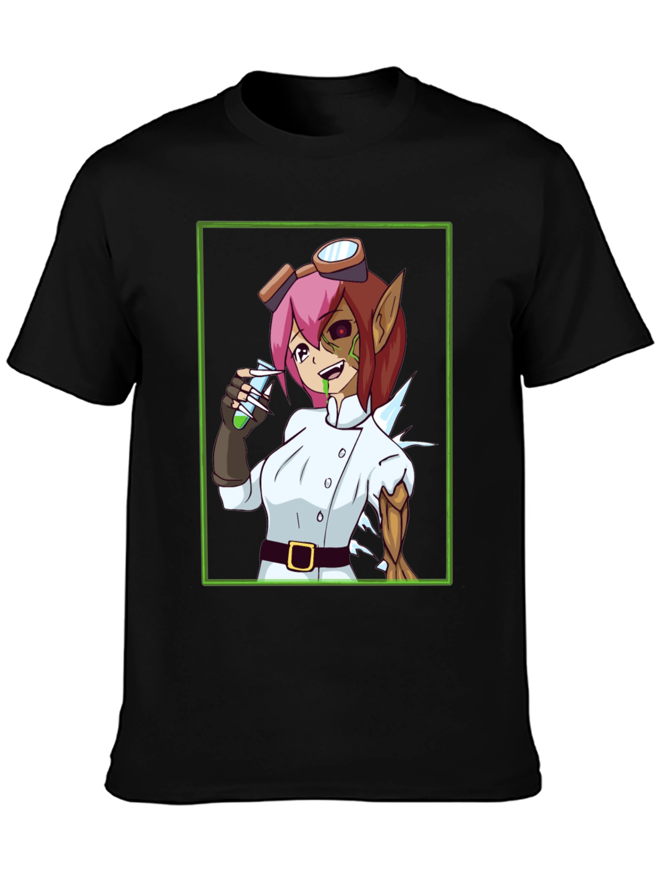Mad Scientist Girl T-Shirt - Anime Style Design