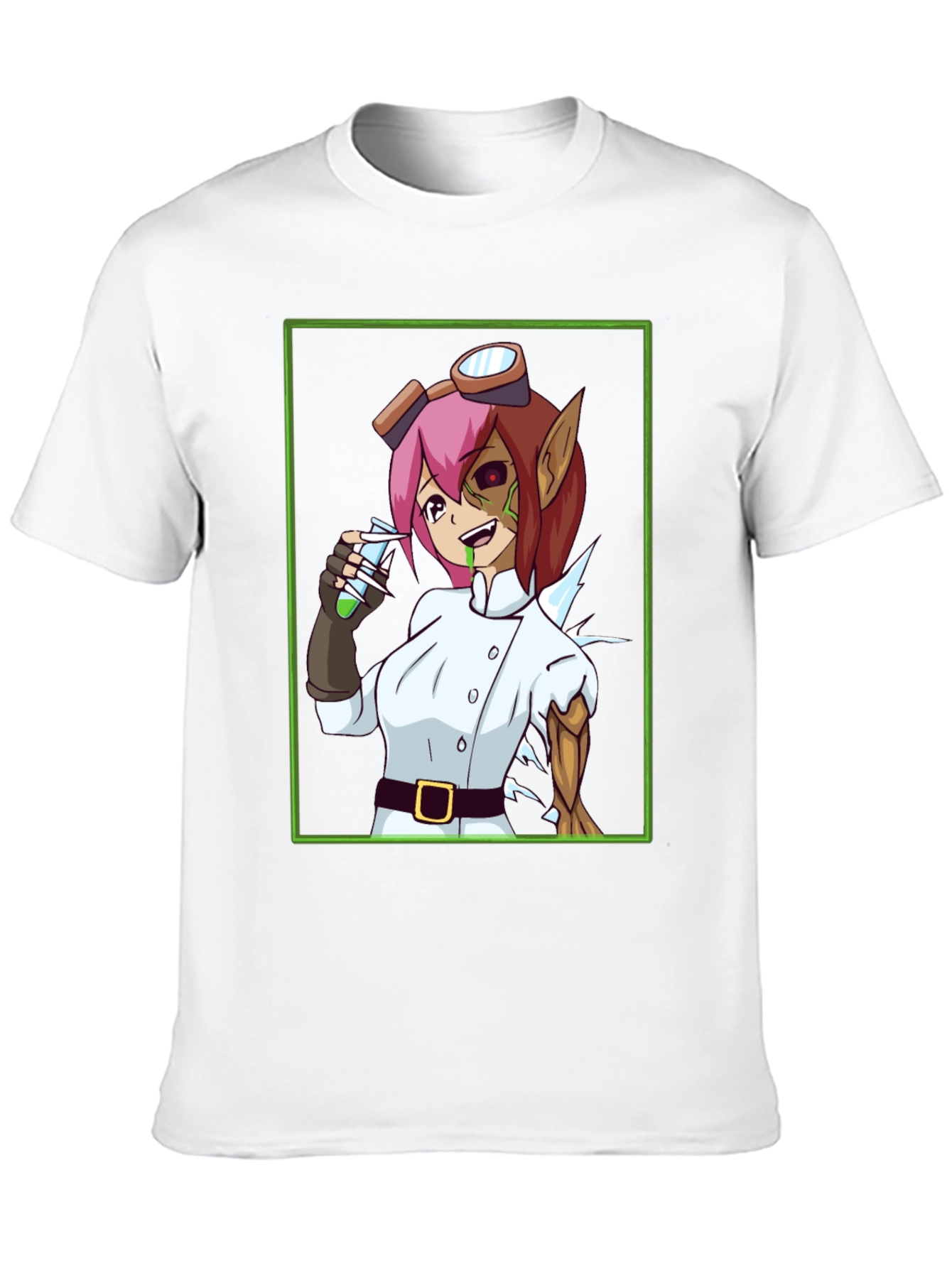 Mad Scientist Girl T-Shirt - Anime Style Design
