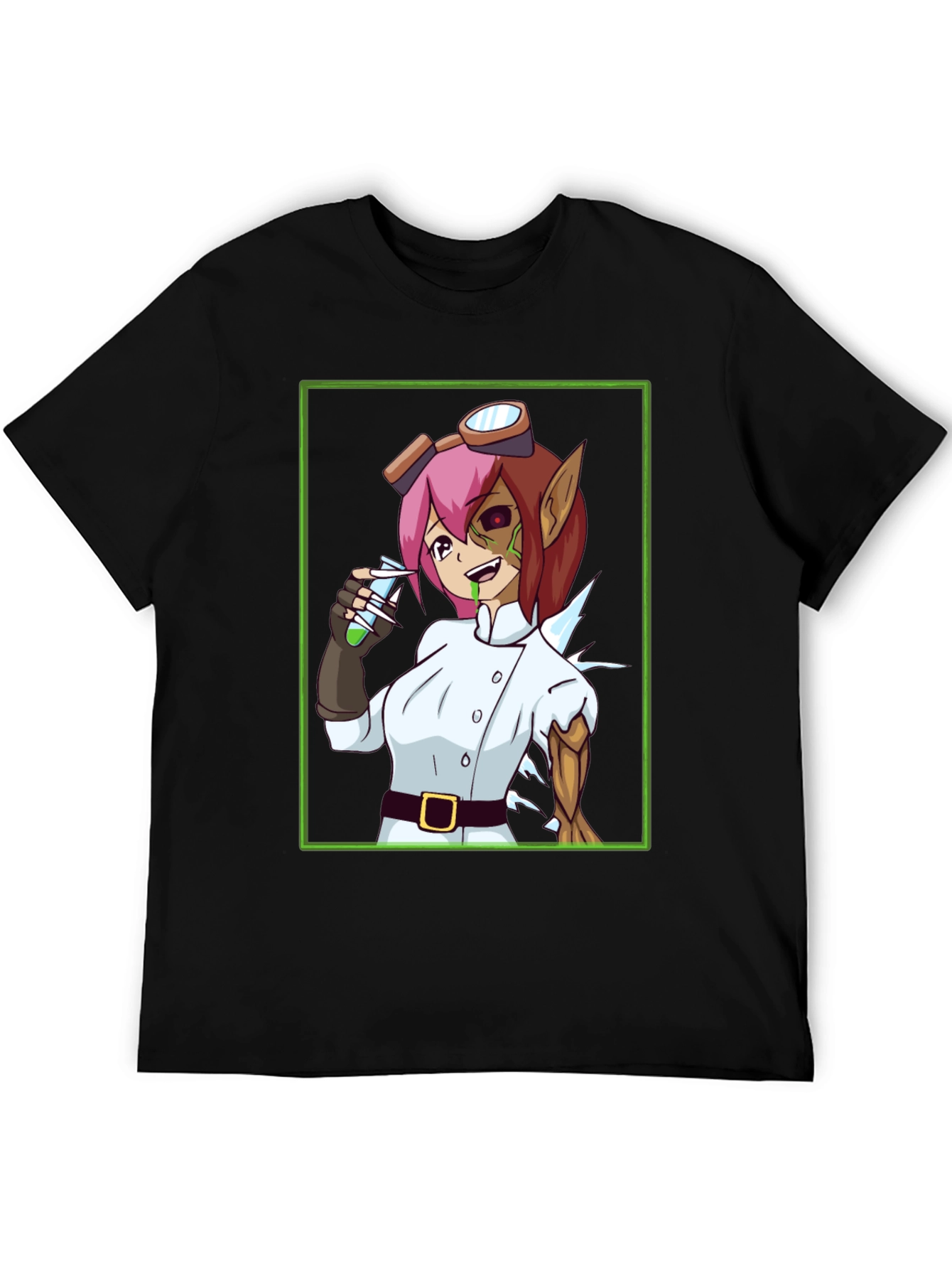 Mad Scientist Girl T-Shirt - Anime Style Design