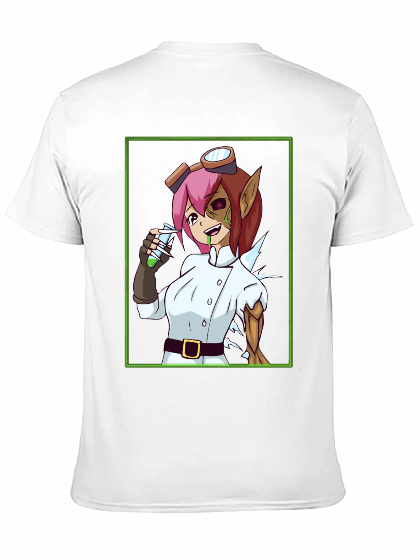 Mad Scientist Girl T-Shirt - Anime Style Design