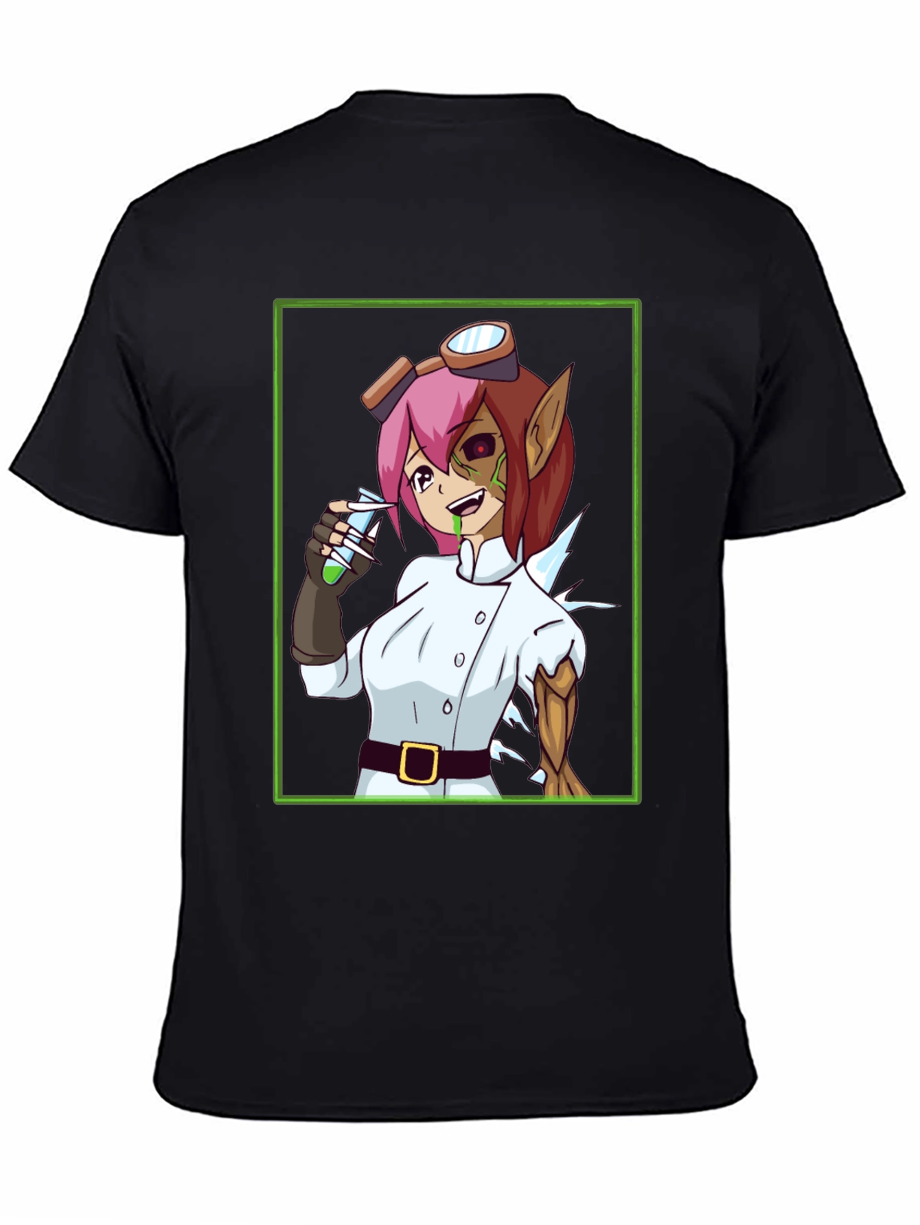 Mad Scientist Girl T-Shirt - Anime Style Design