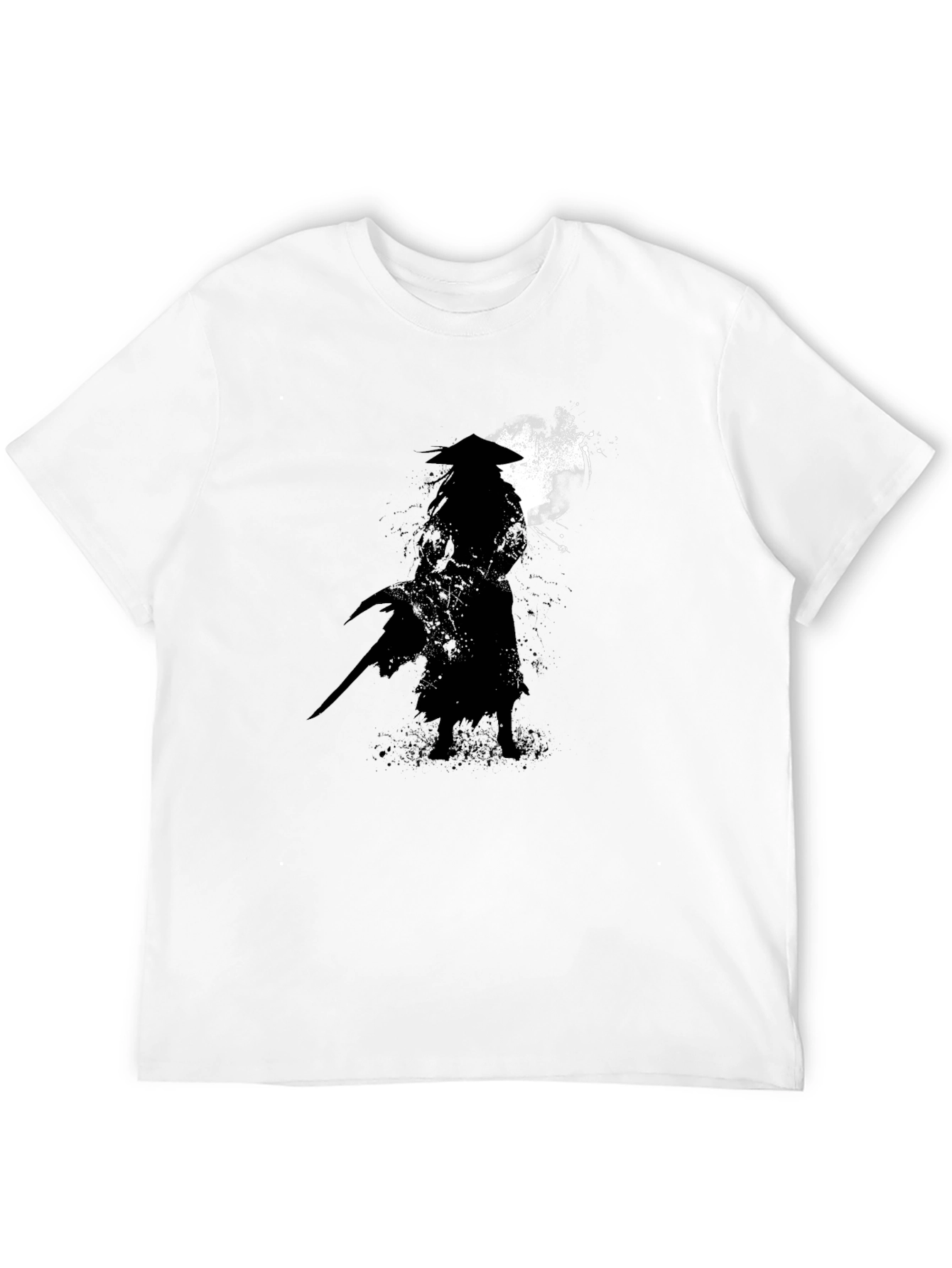 Samurai Silhouette Graphic T-Shirt - Classic Black Tee