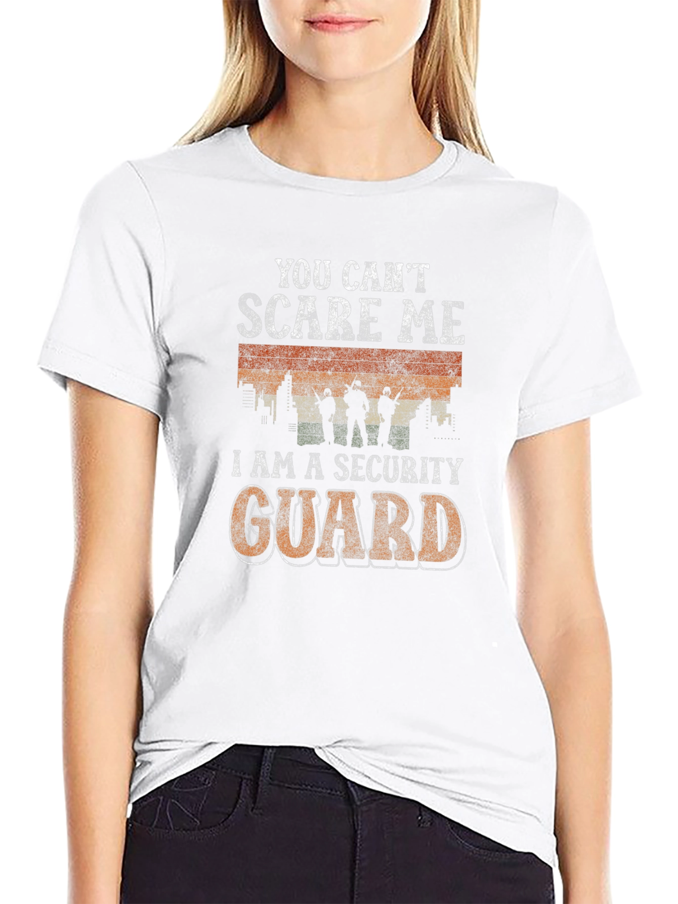 You Cant Scare Me Security Guard T-Shirt