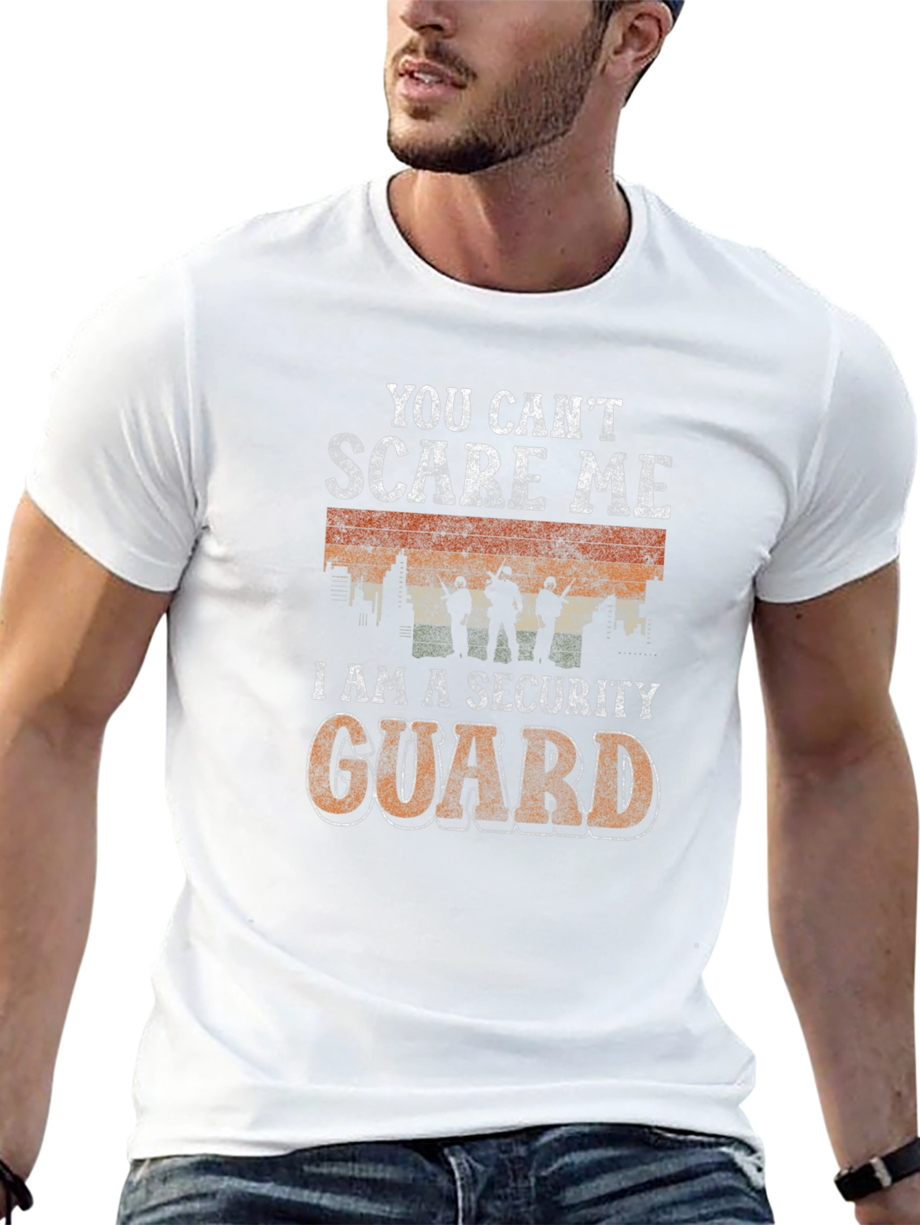 You Cant Scare Me Security Guard T-Shirt