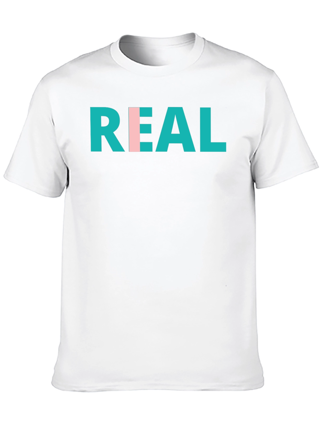 REAL Graphic Print Crew Neck T-Shirt