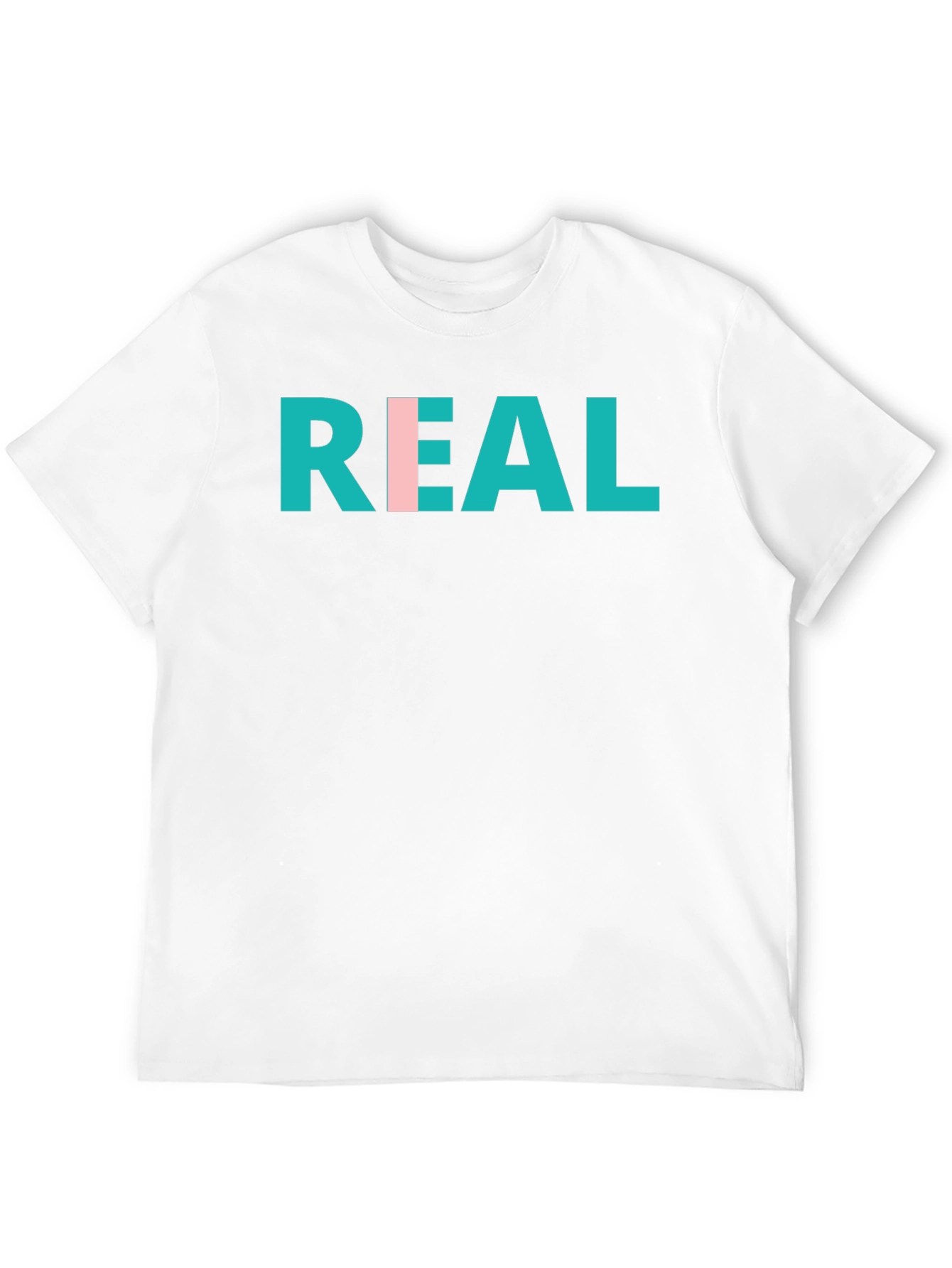REAL Graphic Print Crew Neck T-Shirt