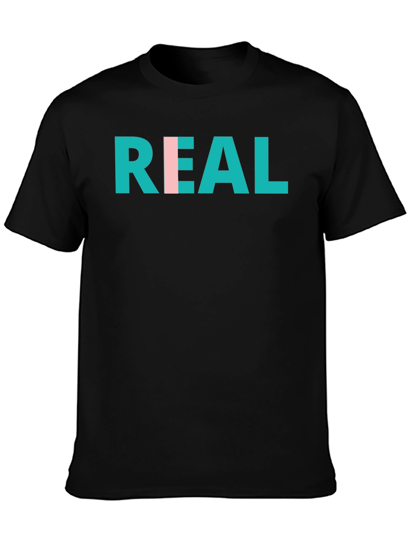 REAL Graphic Print Crew Neck T-Shirt