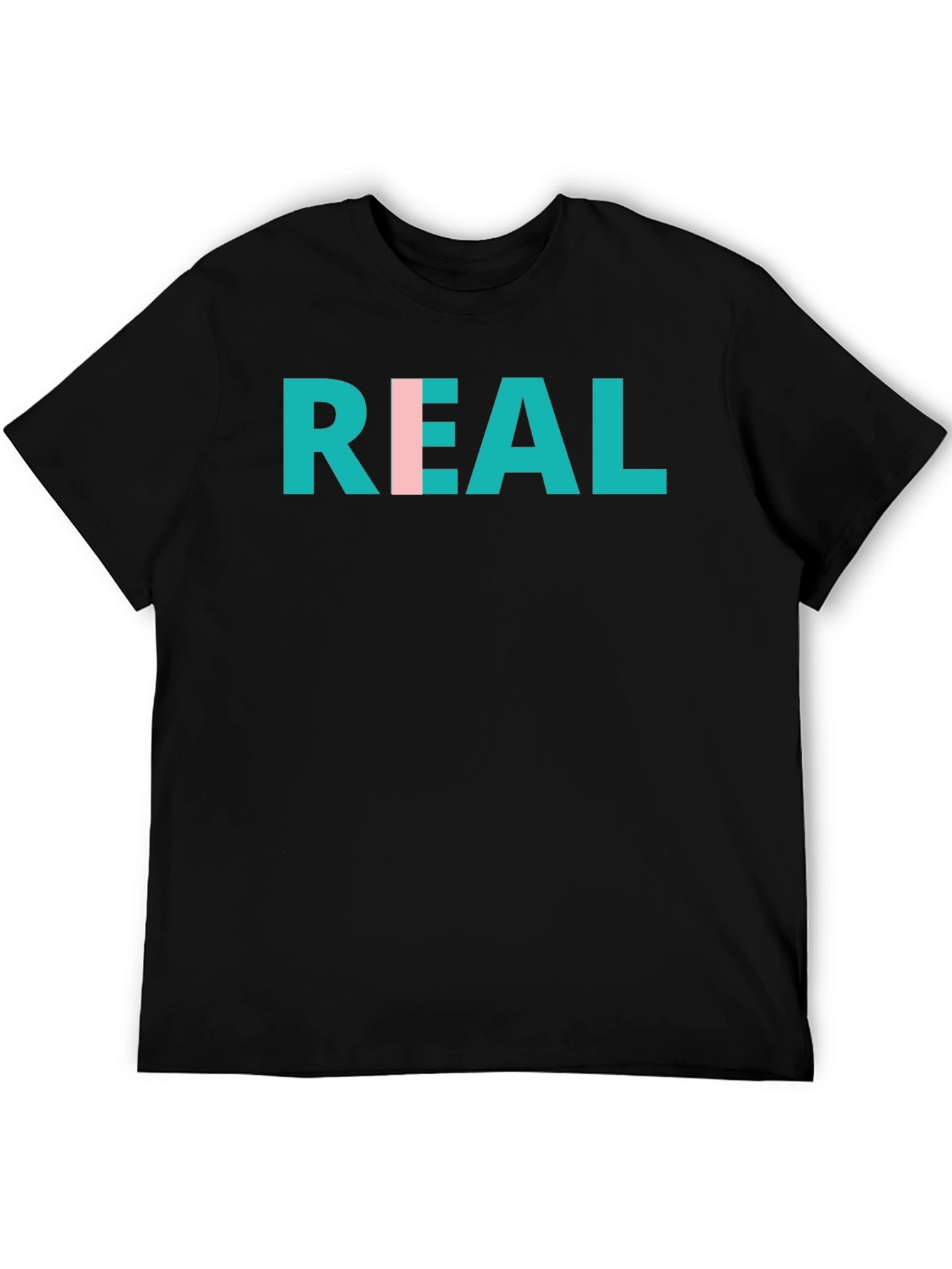 REAL Graphic Print Crew Neck T-Shirt