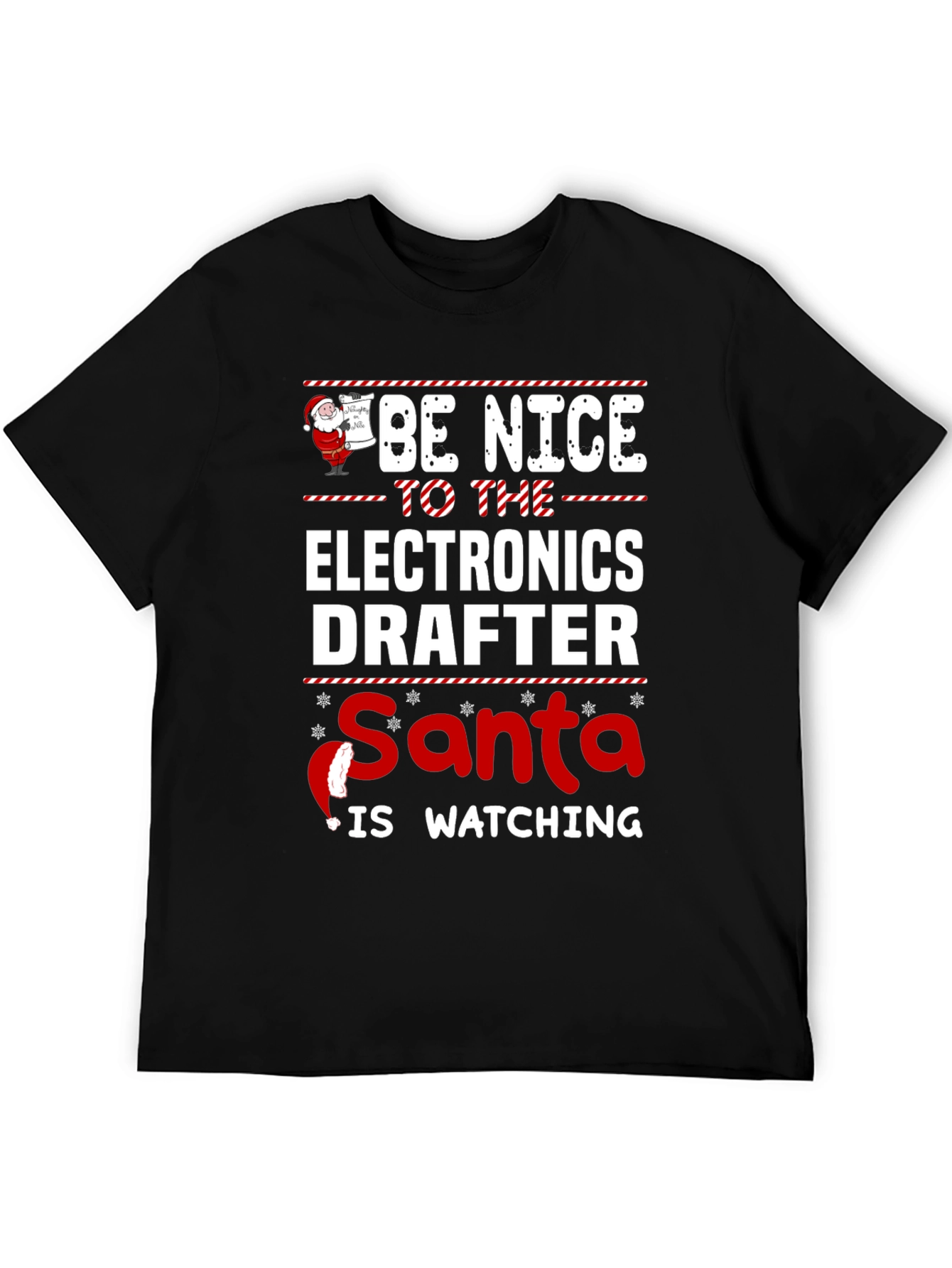 Electronics Drafter Santa Christmas T-Shirt